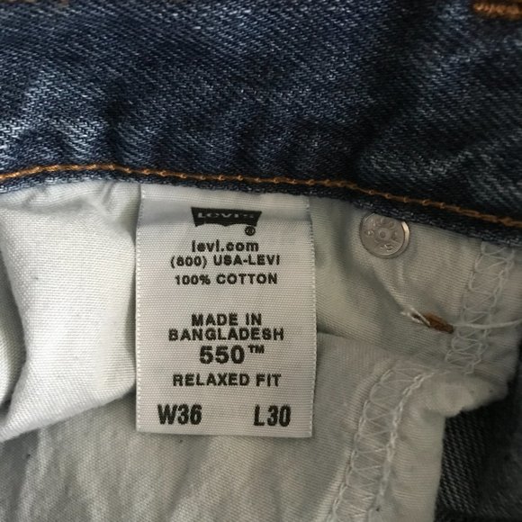 Men's Levi's 550 Relaxed Fit 36 x 30 - Picture 4 of 8